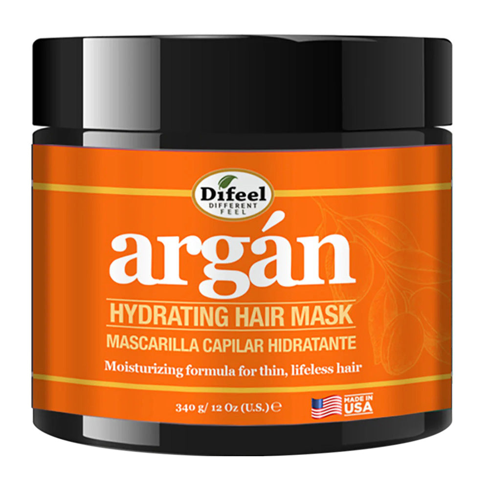 Difeel Argan Hydrating Hair Mask for Thin and Lifeless Hair 12Oz (340g)